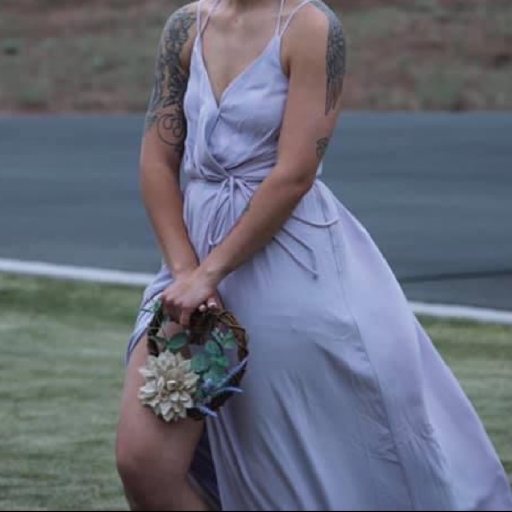 Purple Lilac Bridesmaid Dress